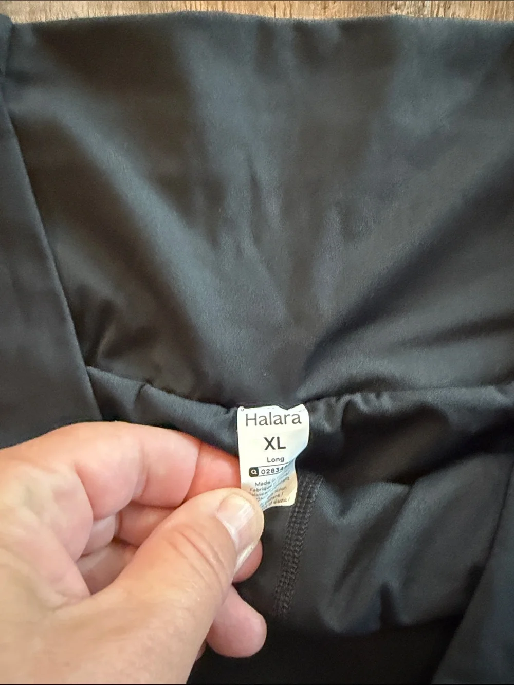 HALARA Black Layered Athletic Shorts Sz xl- new without tags - very comfy!!!!